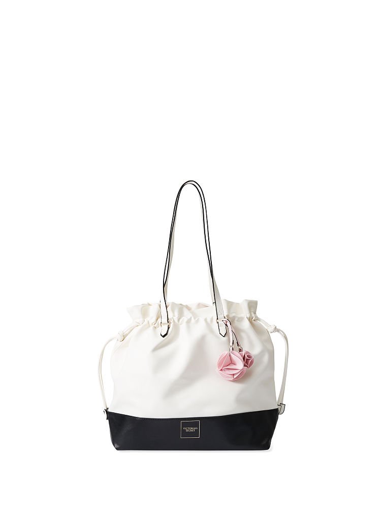 Victoria secret black hotsell and white bag