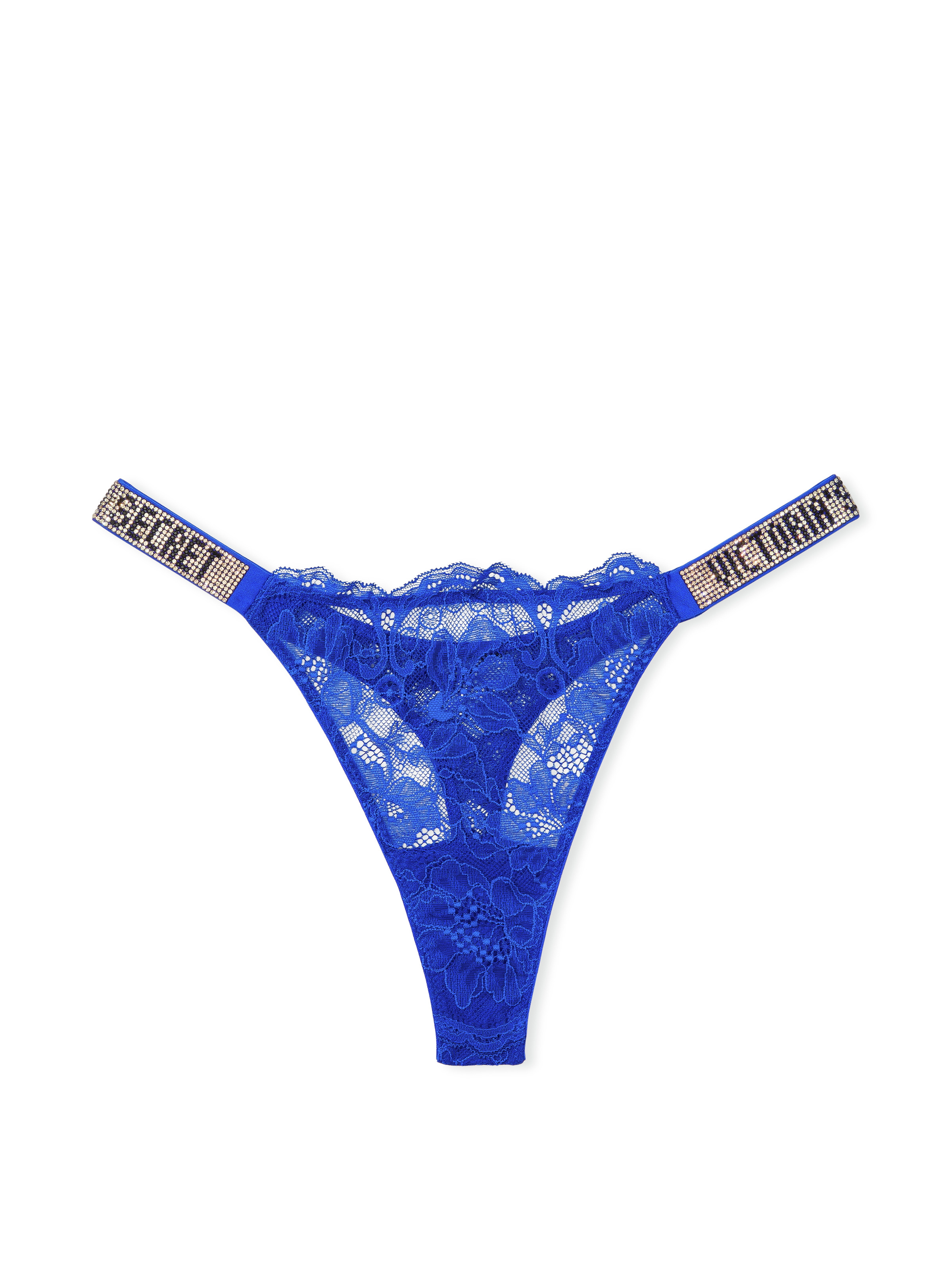 Buy Victoria's Secret Capri Blue G String Eyelet Lace Knickers