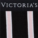 Logo Cotton Thong Panty, Black Small Classic Stripe, swatch