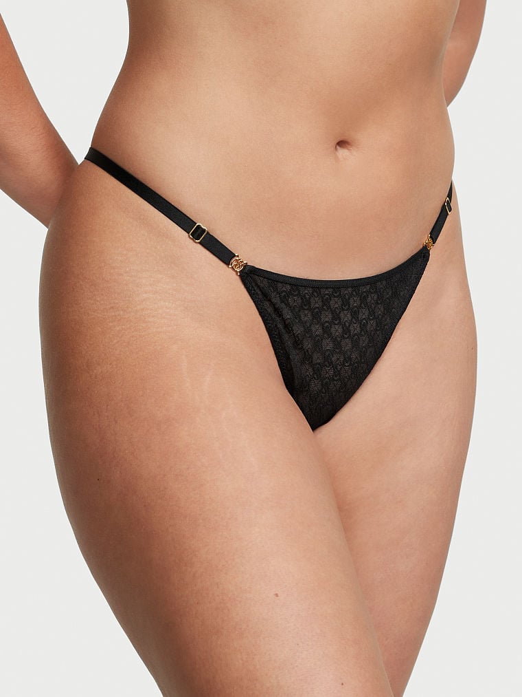 Icon by Victoria's Secret Lace Adjustable String Thong Panty | Victoria's  Secret Australia