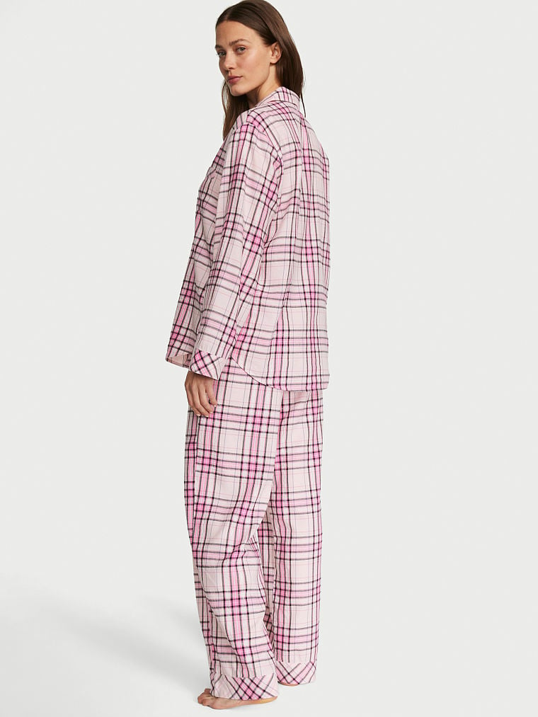 Flannel Long Pajama Set image number null