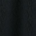 Satin Long Pajama Set, Black Logo Jacquard, swatch